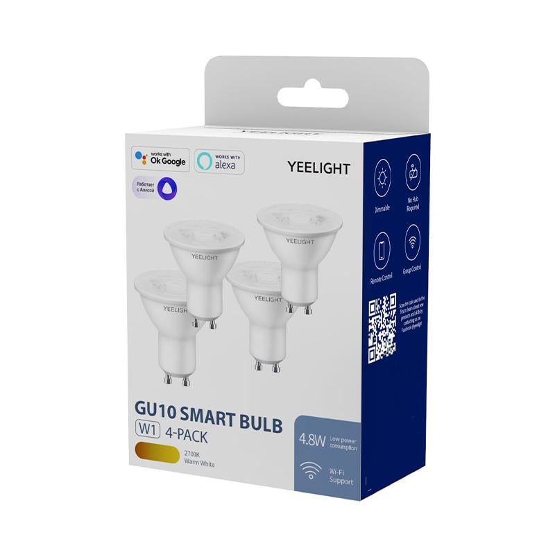 Смарт-лампочки Yeelight GU10 Smart Bulb W1 Dimmable 4 шт. White (YLDP004) - фото 3