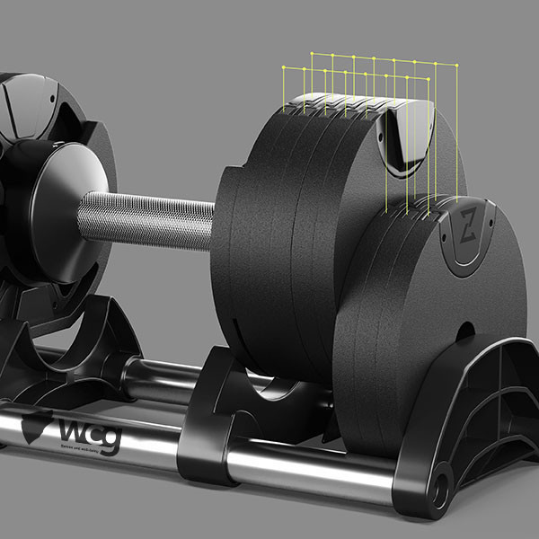 Гантеля стальная разборная регулируемая WCG 38 кг 16 уровней 5,5-38 кг Черный (01038M1) - фото 9 Гантеля стальная разборная регулируемая WCG 38 кг 16 уровней 5,5-38 кг Черный (01038M1) - фото 9