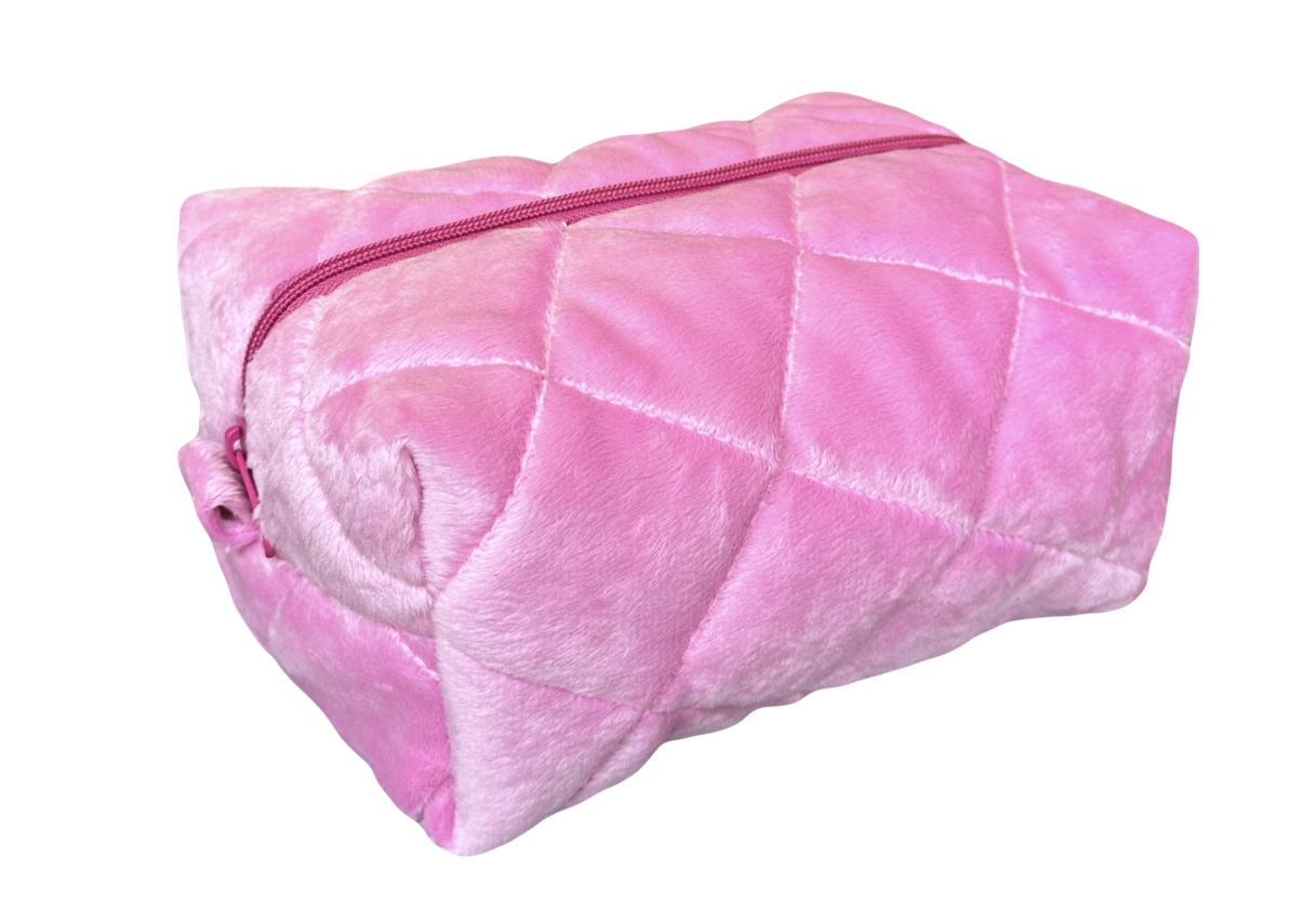 Косметичка женская мягкая плюшевая Melani Розовый Косметичка женская мягкая плюшевая Melani Розовый