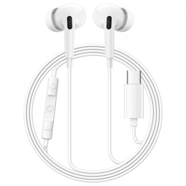 Наушники BASEUS Encok CZ18 Type-C Wired Earphones A00170100213-Z1 White (34183205)