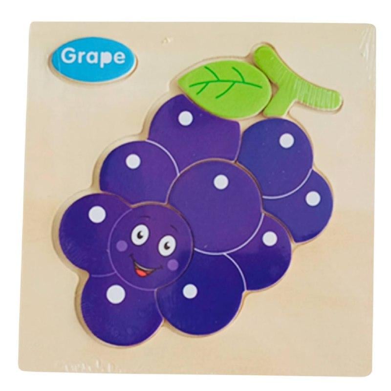 Деревянный пазл рамка-вкладыш Fun Game С178 Виноград (1741591389)