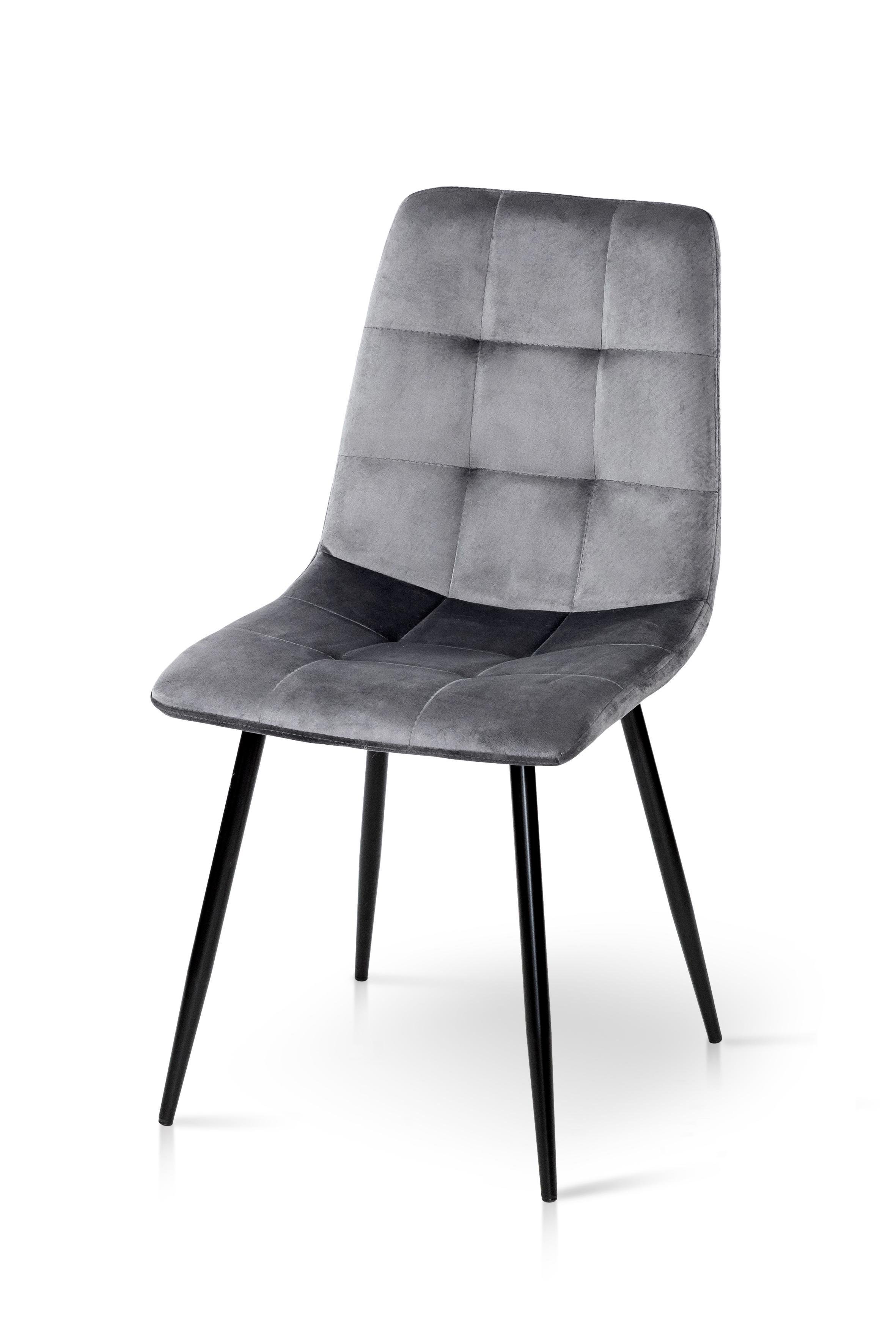 Стул для кухни и гостиной ГРЕЙС Ментос 420х870х450 мм Черный/Серый (GAА0054751) - фото 2 Стул для кухни и гостиной ГРЕЙС Ментос 420х870х450 мм Черный/Серый (GAА0054751) - фото 2