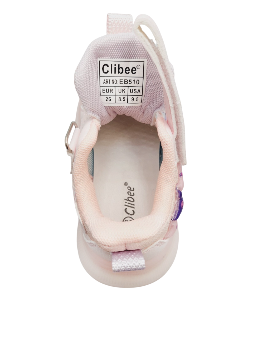 Кросівки для дівчаток Clibee EB510/27 р. 27 Рожевий - фото 3 Кросівки для дівчаток Clibee EB510/27 р. 27 Рожевий - фото 3