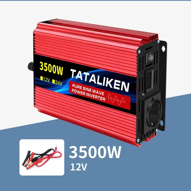 Автомобільний інвертор Tataliken чистий синус 12/220V 3500W (2050595451) - фото 9