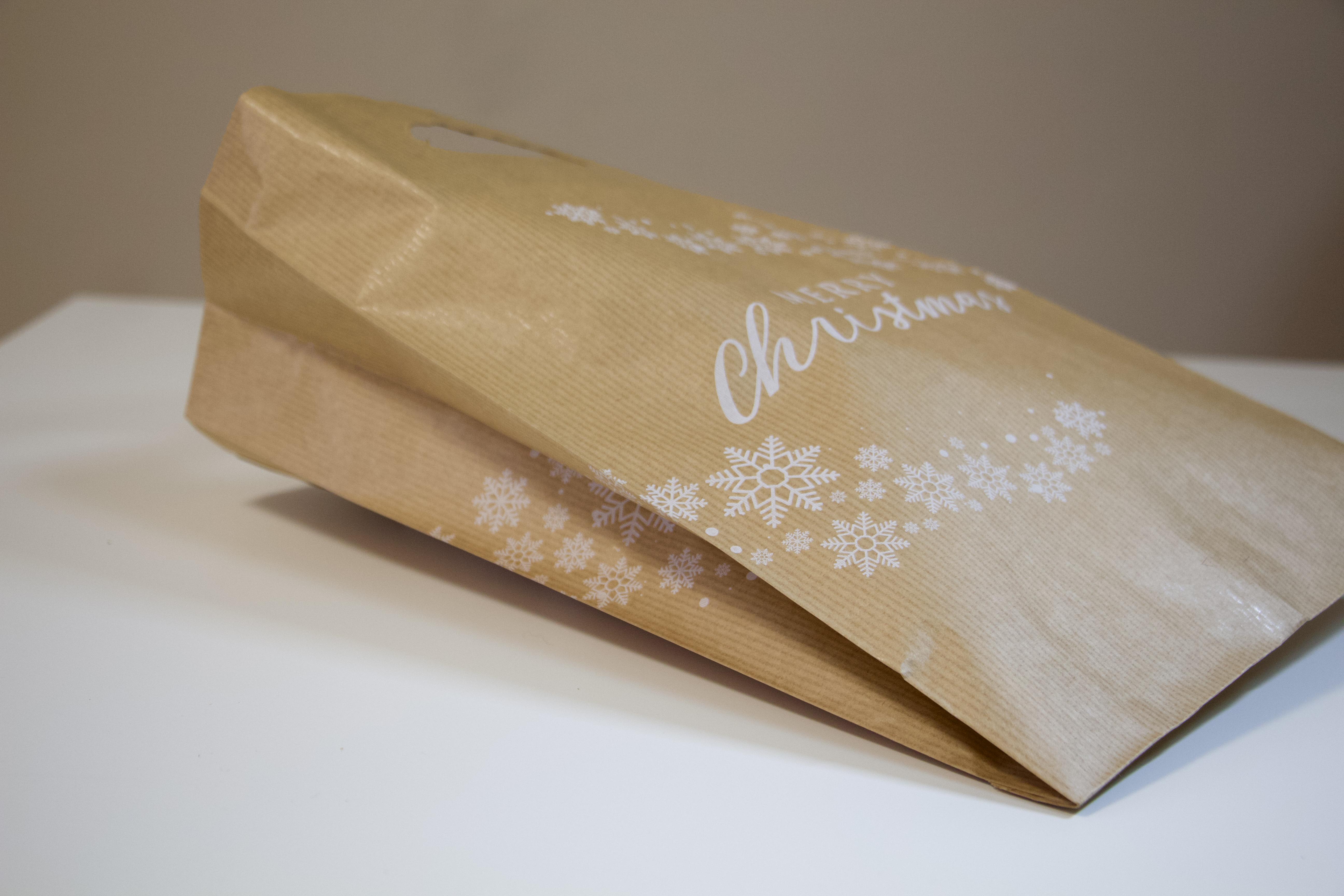 Пакет бумажный новогодний Eko-kraft 220x80x325 мм с ручками 20 шт. - фото 3