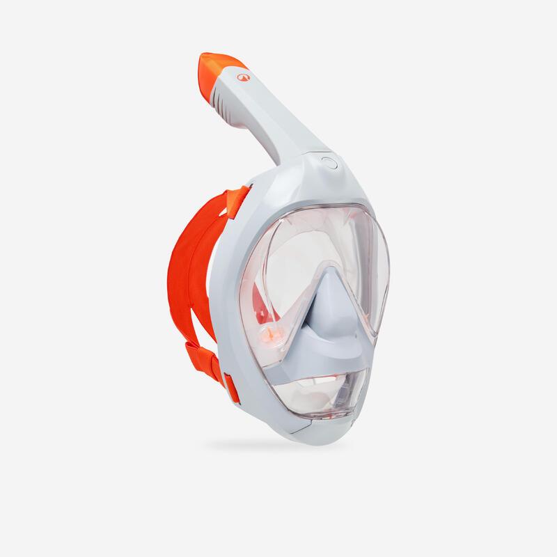 Маска для снорклинга полнолицевая Subea Easybreath мягкая носовая часть 900 M/L Оранжевый (3069855459)