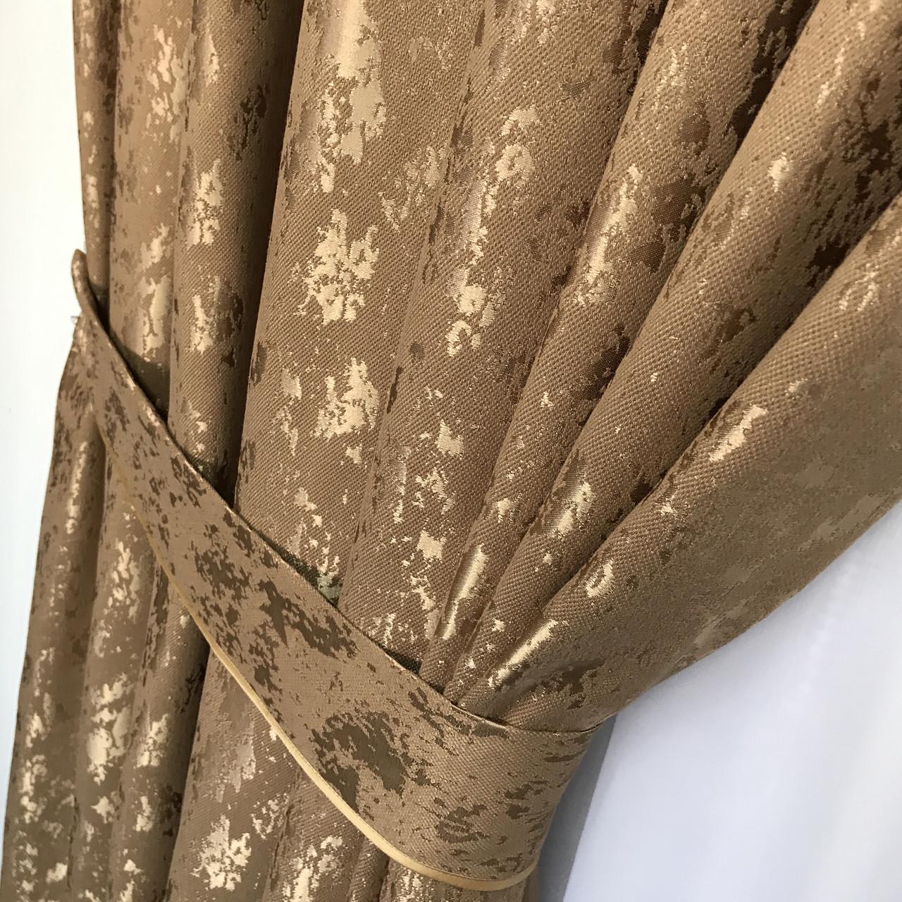 Готовые мраморные шторы ALBO 200x270 см 2 шт. Кофейный (SH-M19-10) - фото 2