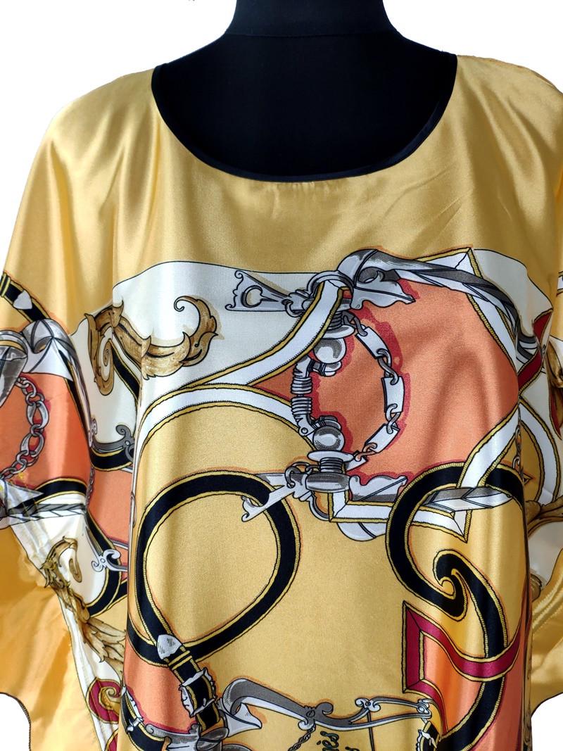 Туніка зі штучного шовку універсального розміру (C1911) - фото 4 Туніка зі штучного шовку універсального розміру (C1911) - фото 4