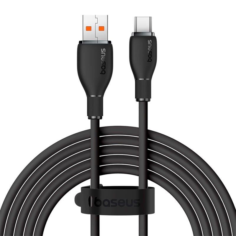 Кабель для зарядки і передачі даних BASEUS USB Type-C Pudding Series Fast Charging Cable 2м Чорний (P10355703111-01)