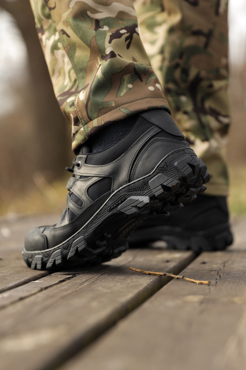 Кросівки літні військові крейзі з вставками р. 43 Чорний (25459272) - фото 7