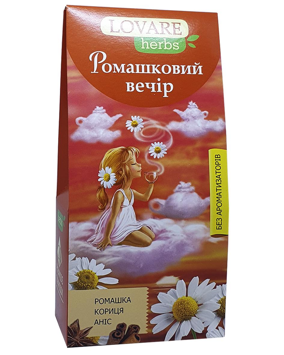 Чай Lovare Ромашковий Вечір у пірамідках 20 пакетиків 1,8 г (53411)