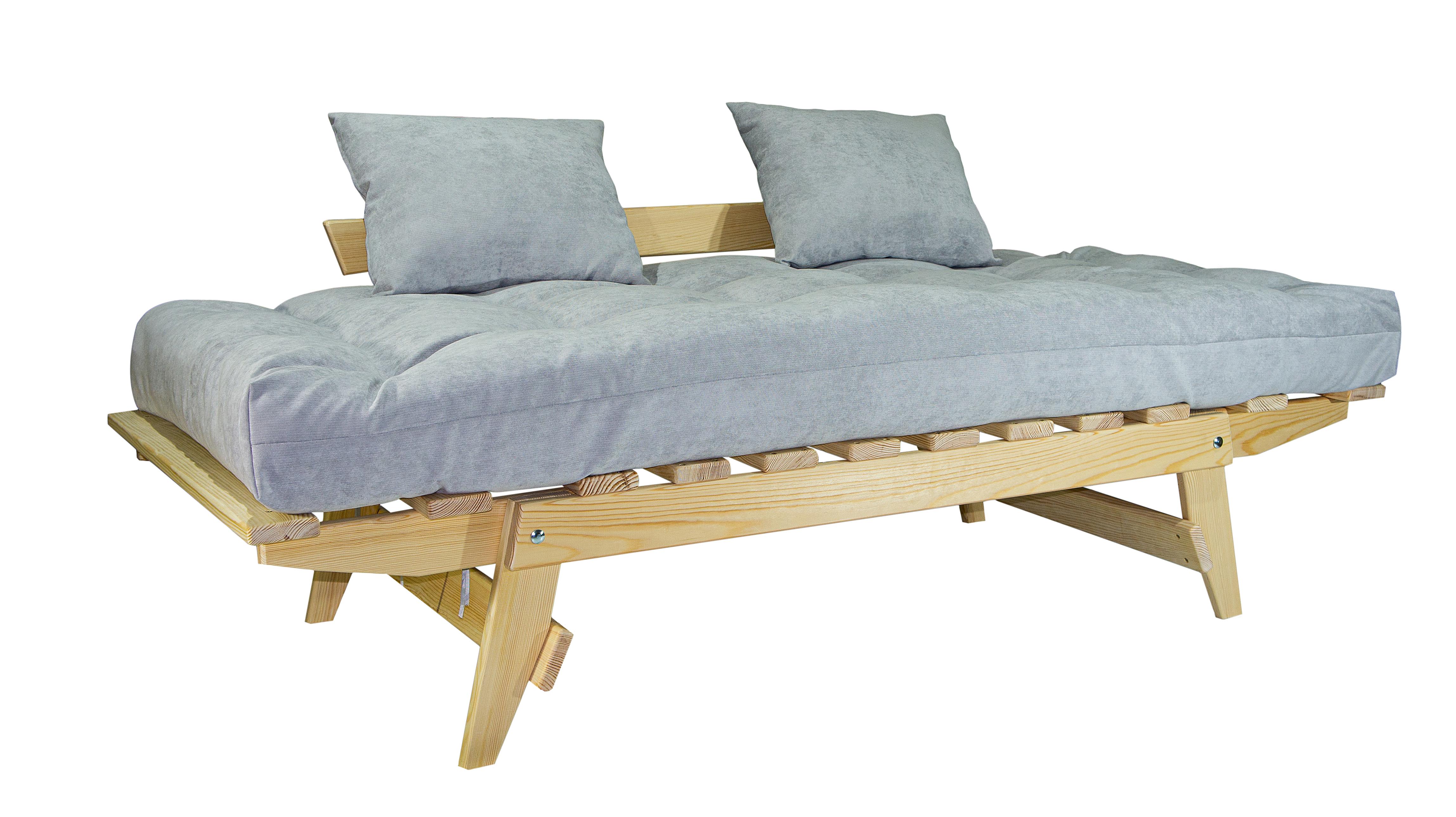 Диван-футон Чайка Futon Seagull кушетка раскладная 80х200 Бежевый - фото 3