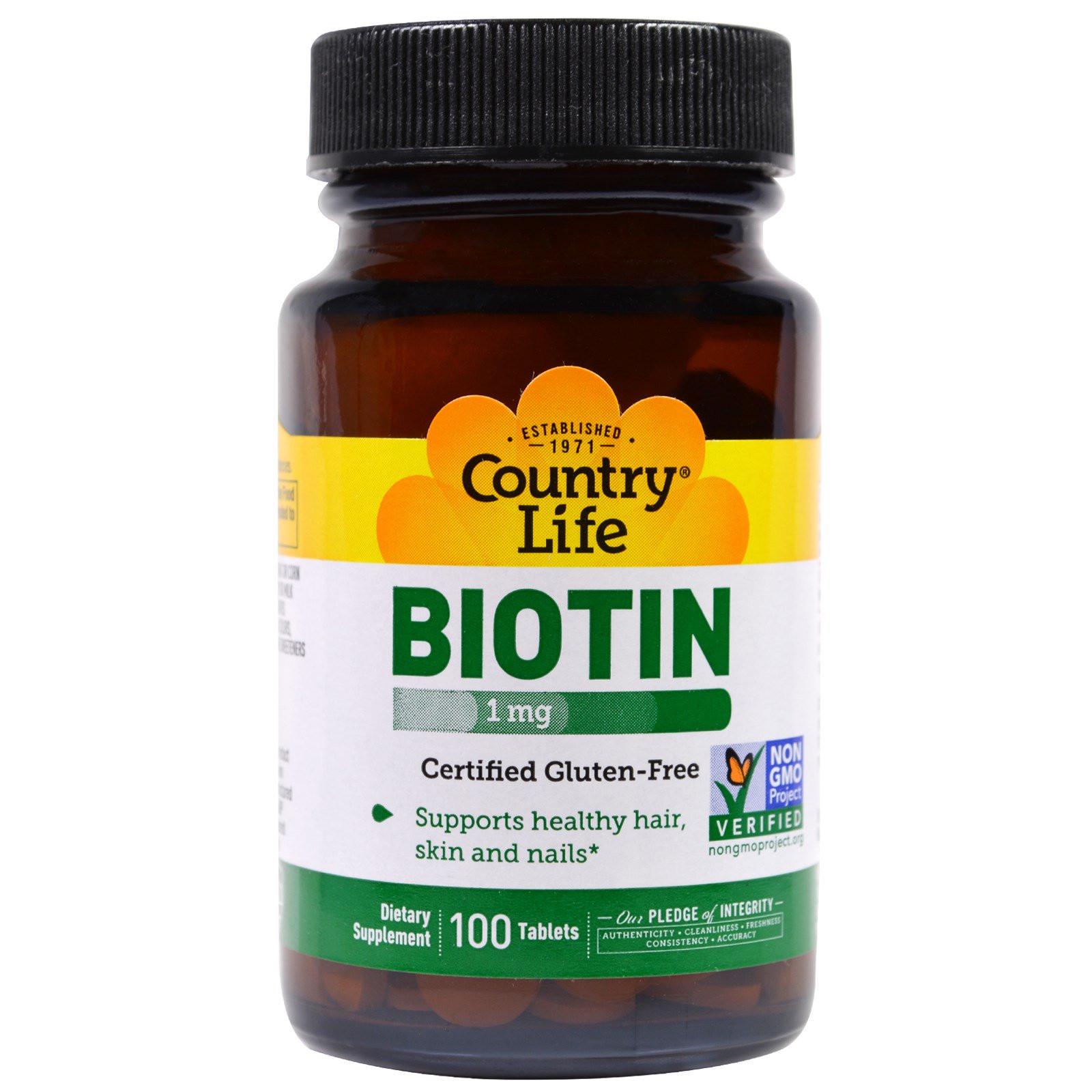 Биотин Biotin 1000 мкг 100 таблеток (00000031152)