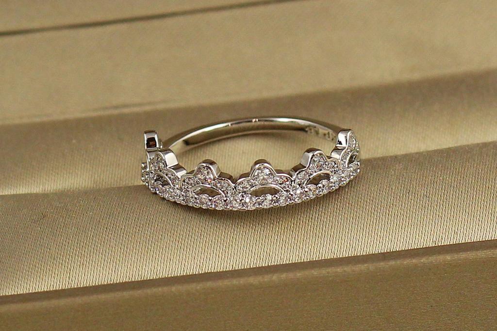 Кольцо Xuping Jewelry Корона р. 17 Серебристый (35817078)