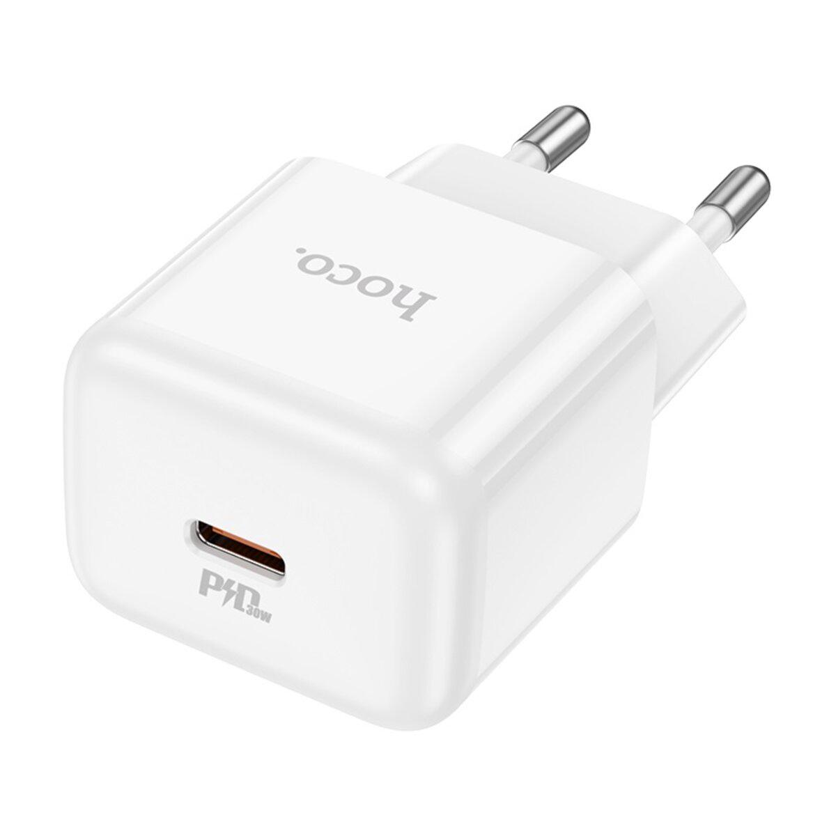 Зарядное устройство HOCO N32 Glory PD30W single port charger EU 1xType-C 2,5A White (6931474789914)