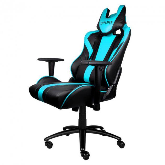 Геймерское кресло 1stPlayer FK1 Black/Blue - фото 4 Геймерское кресло 1stPlayer FK1 Black/Blue - фото 4