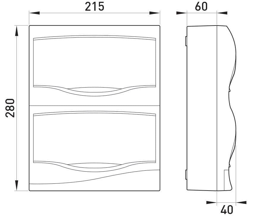 Щит розподільний E.NEXT e.plbox.stand.n.16mU 16 модулів пластик 280х215х60 мм Прозорий (s0290010u) - фото 2 Щит розподільний E.NEXT e.plbox.stand.n.16mU 16 модулів пластик 280х215х60 мм Прозорий (s0290010u) - фото 2