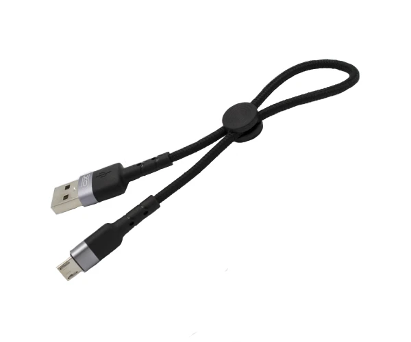 Кабель Data XO NB117 MicroUSB 2,1A 25 см Черный