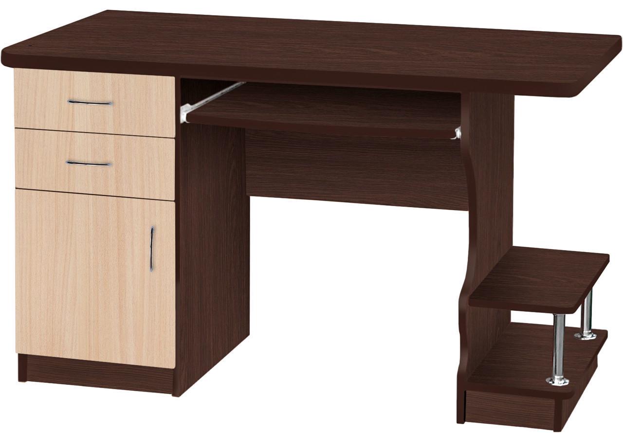 Стол компьютерный МАКСИ-МЕбель Фазис плюс Венге Магия/Дуб молочный (9171)