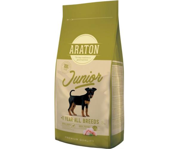 Корм сухой для щенков Araton Junior All Breeds 15 кг Корм сухой для щенков Araton Junior All Breeds 15 кг