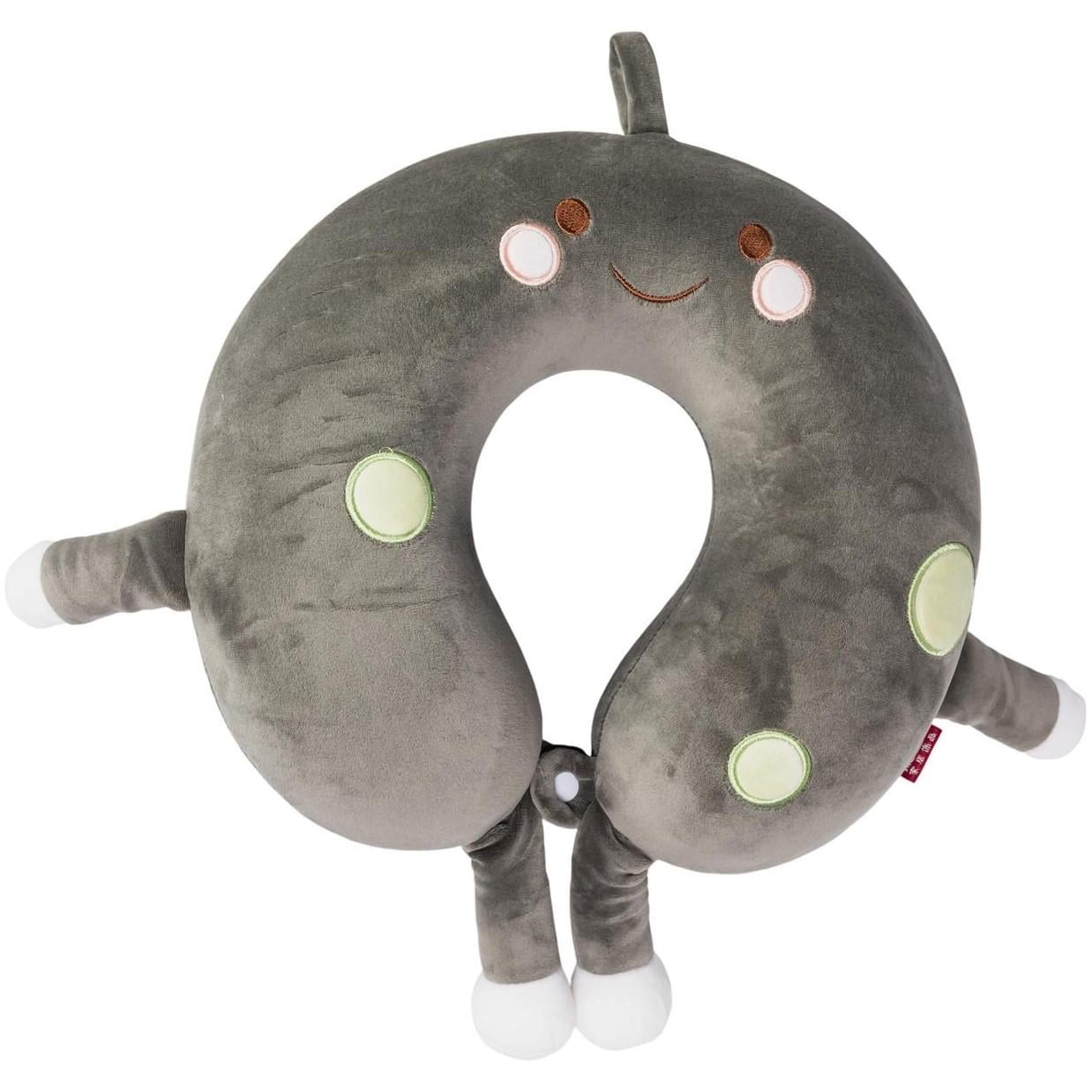 Подушка для шеи Donuts U-образная Серый (HP-56-6OL)