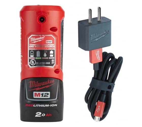 Зарядное устройство компактное Milwaukee M12 TC (4932459450) - фото 3