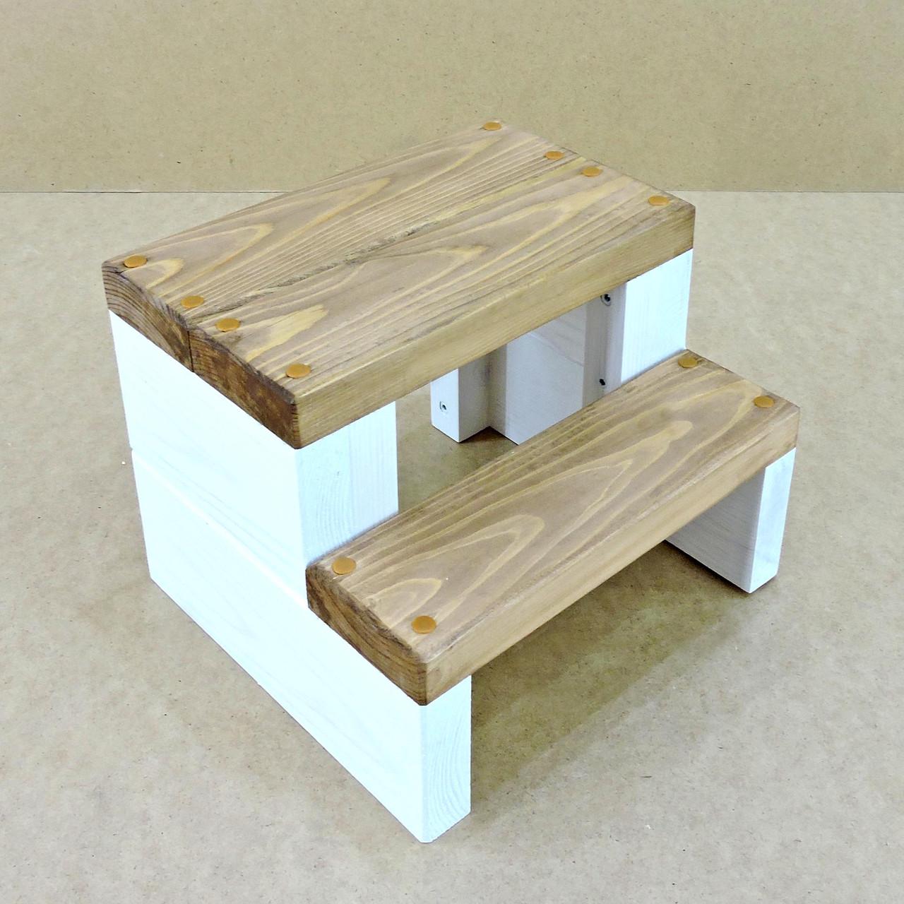 Скамейка-ступенька из дерева Гудзон Зефир/Мускат (ССТ-00032007) - фото 2