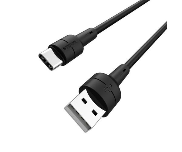 Кабель USB Data Borofone BX30 USB-Type-C 3A 1 м Black (06BX30CB) Кабель USB Data Borofone BX30 USB-Type-C 3A 1 м Black (06BX30CB)