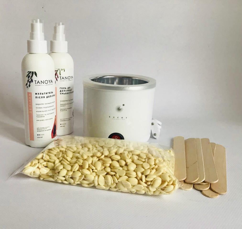 Набор для депиляции BUCOS воском Ital Wax с банковым воскоплавом