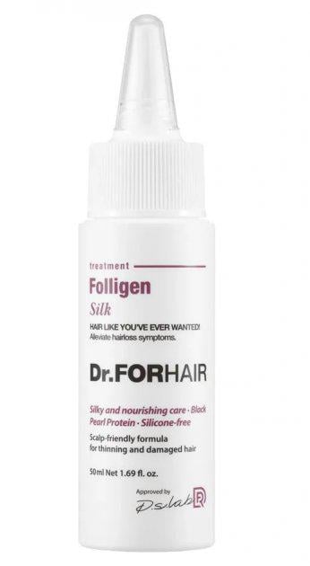 Маска-кондиционер для поврежденных волос Dr.FORHAIR Folligen Silk Treatment восстанавливающая (8809485532875)