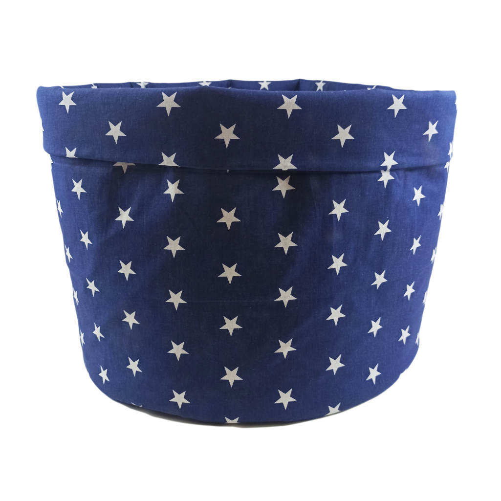 Корзин для игрушек с отворотом звездочки 45х40 см хлопок (SH-4519-RFRBACO-UA-01) Корзин для игрушек с отворотом звездочки 45х40 см хлопок (SH-4519-RFRBACO-UA-01)