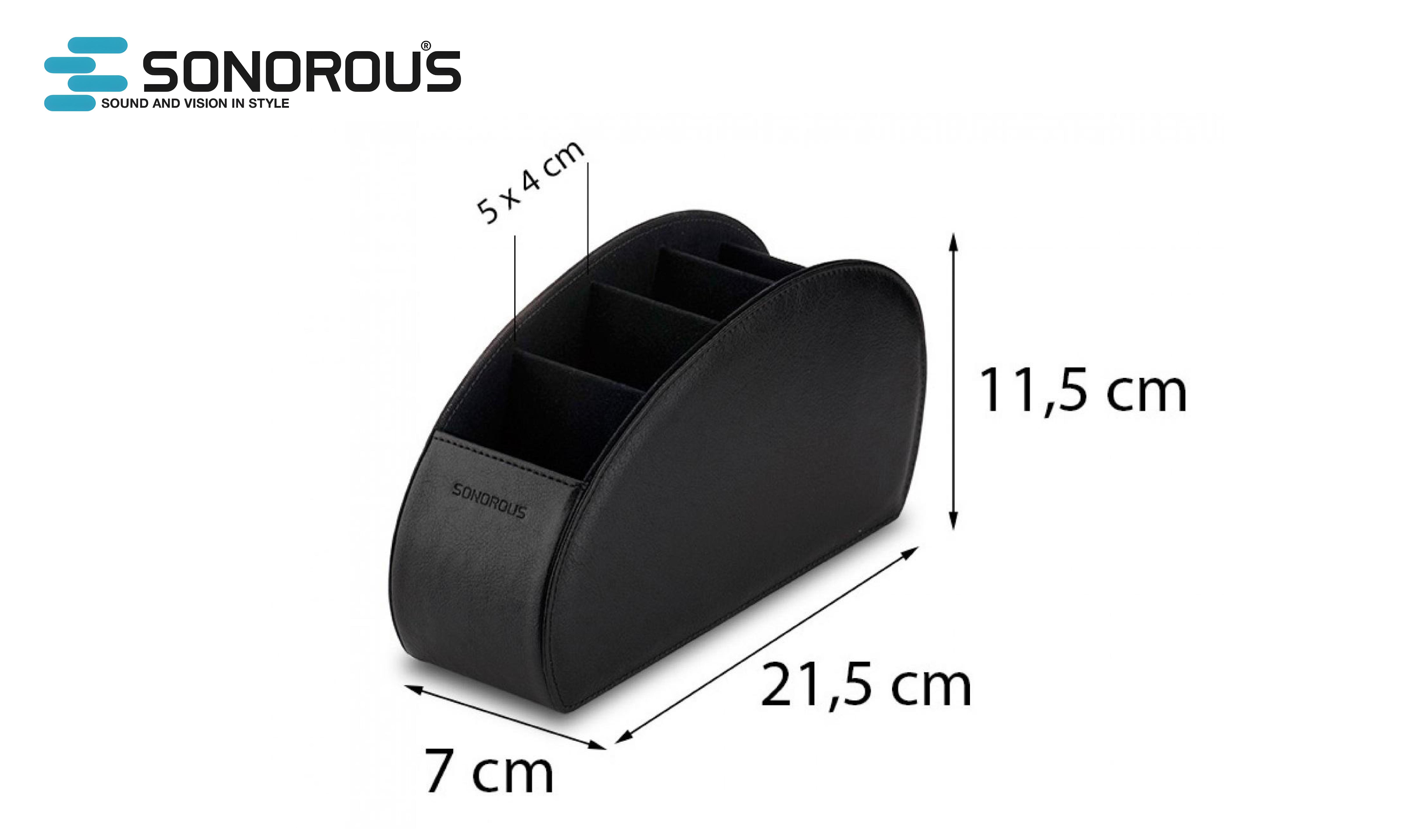 Підставка для пультів Sonorous REMOTE STAND 500-BLK 22x7x12 см Чорний (0500) - фото 3