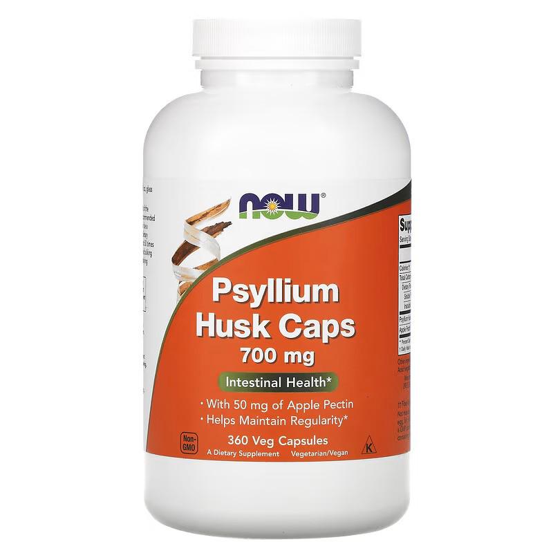 Шелуха подорожника NOW Psyllium Husk caps 700 mg 360 Veg capsules (НФ-00002065)