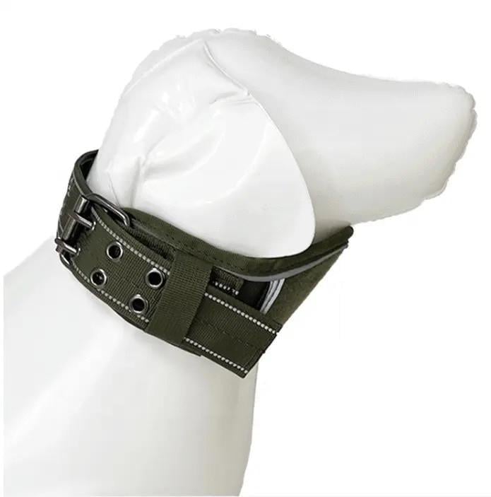 Нашийник для собак середніх і великих порід Ulink світловідбиваючий М 35-45 см Оливковий (1931772151) - фото 2 Нашийник для собак середніх і великих порід Ulink світловідбиваючий М 35-45 см Оливковий (1931772151) - фото 2