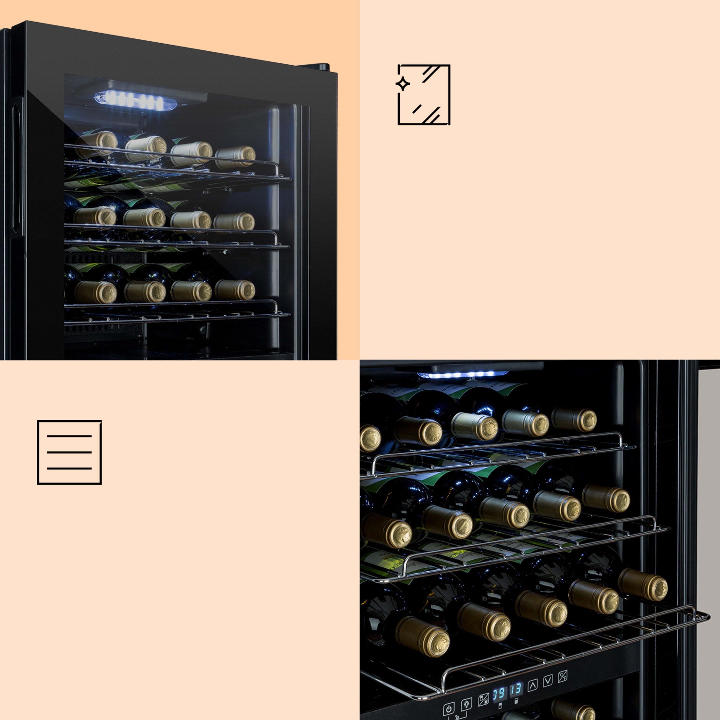 Холодильник для вина Klarstein Shiraz 29 Duo 2 зони 80 л 29 пляшок 5-22°C - фото 4