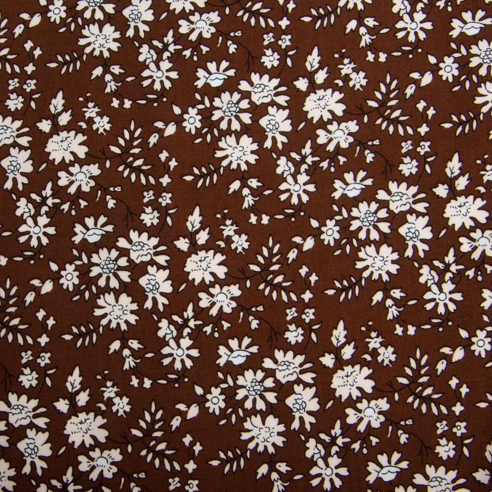 Ткань платяная штапель вискоза 140 г/м2 145 см Коричневый (26614)