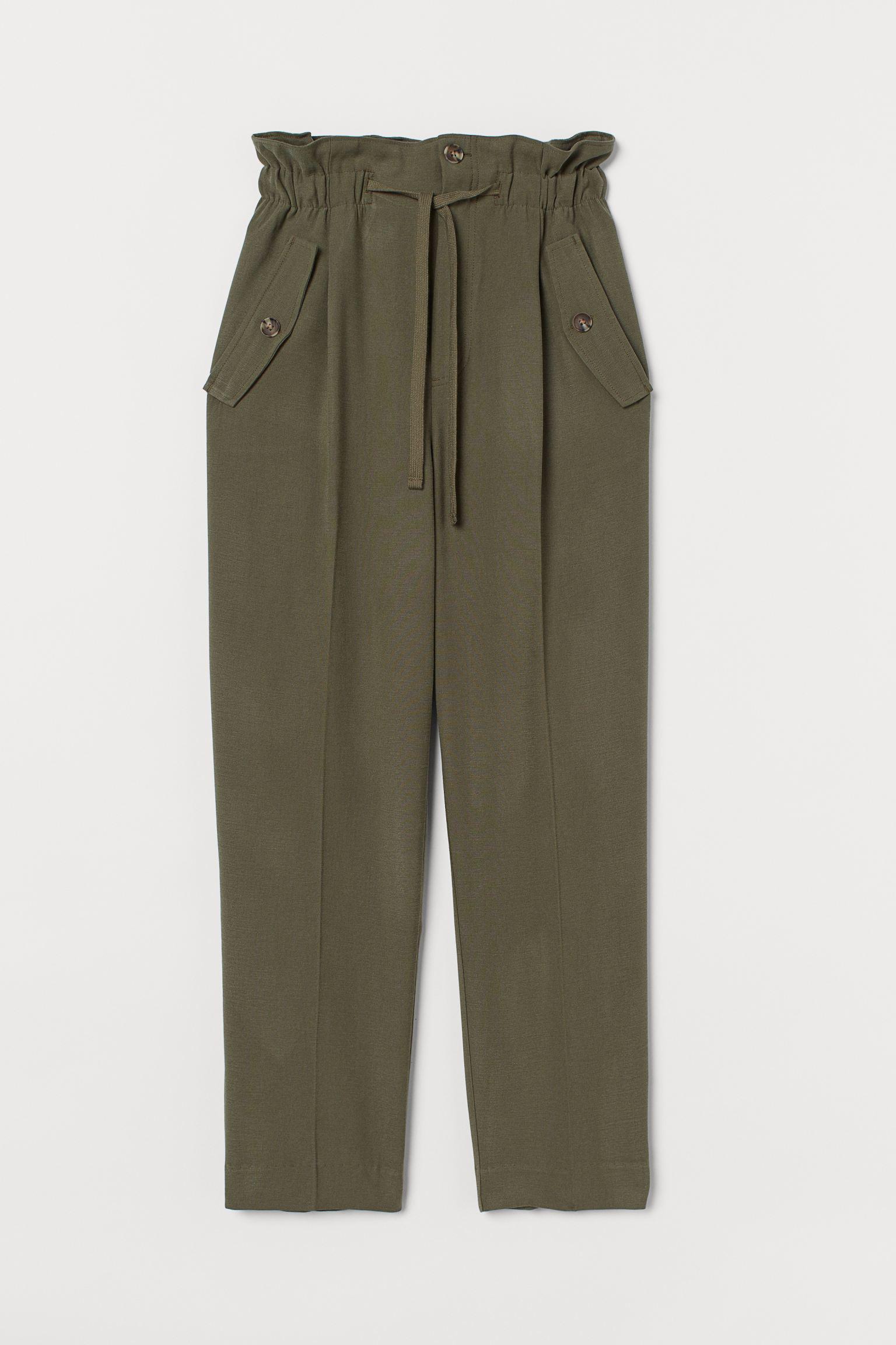 Брюки H&M р. 36 Темно-зеленый (12078373511)