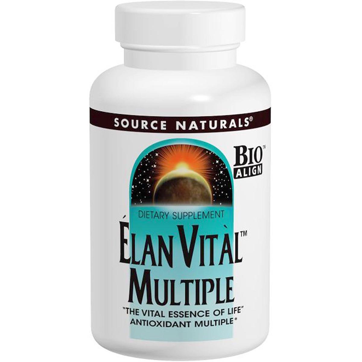 Мультивитамины Source Naturals Elan Vital Multiple 90 таблеток