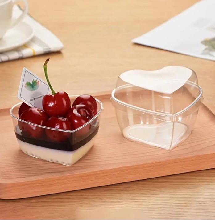 Стакан пластиковий для десертів з кришкою Серце велике 10 шт. (2815976764) - фото 6 Стакан пластиковий для десертів з кришкою Серце велике 10 шт. (2815976764) - фото 6