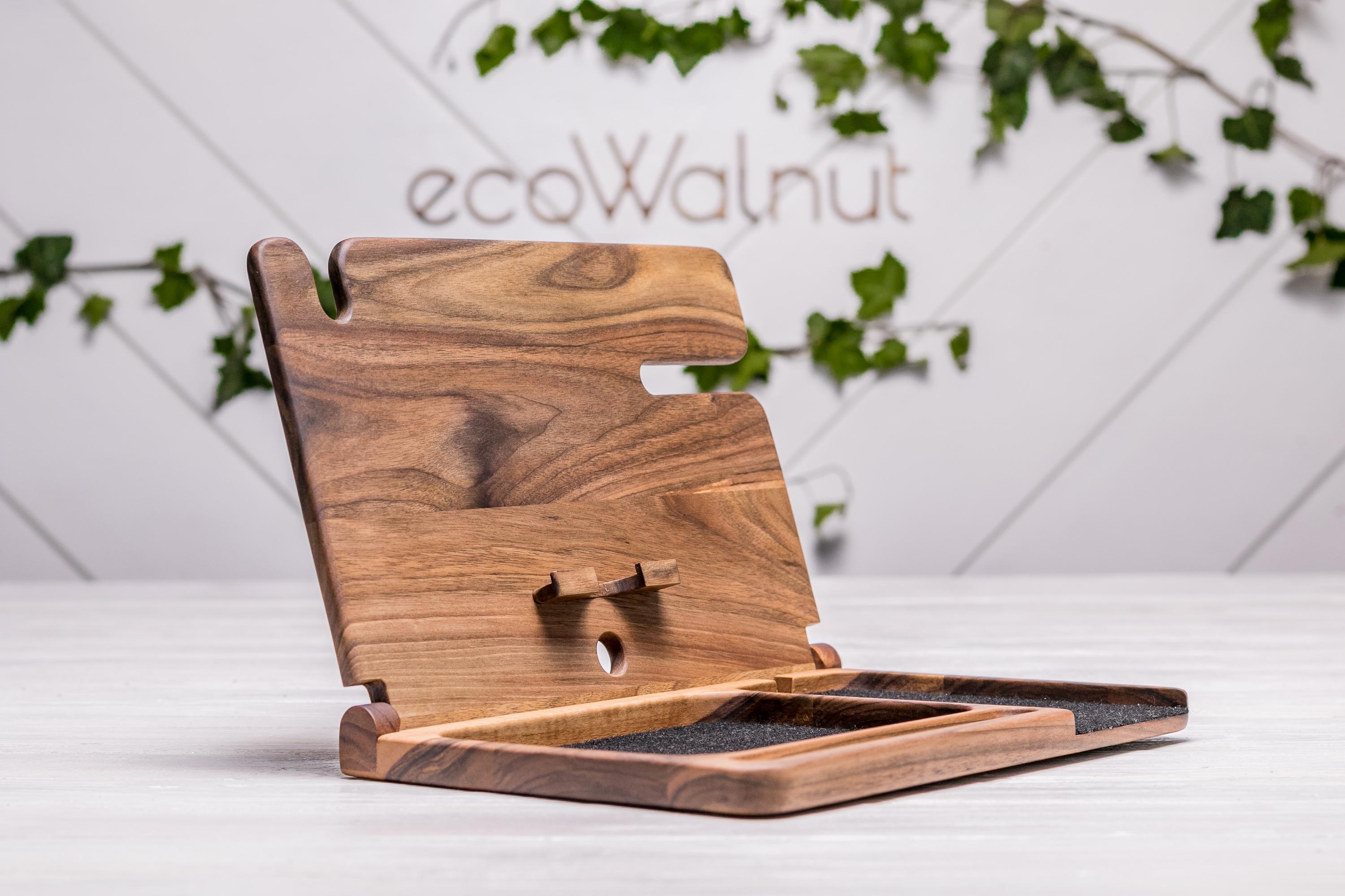 Зарядний пристрій бездротовий EcoWalnut для телефону з логотипом (EW-45.1) - фото 10