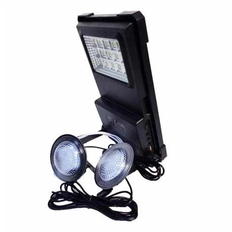 Фонарь-прожектор с солнечной панелью Черный (MX-00008232)