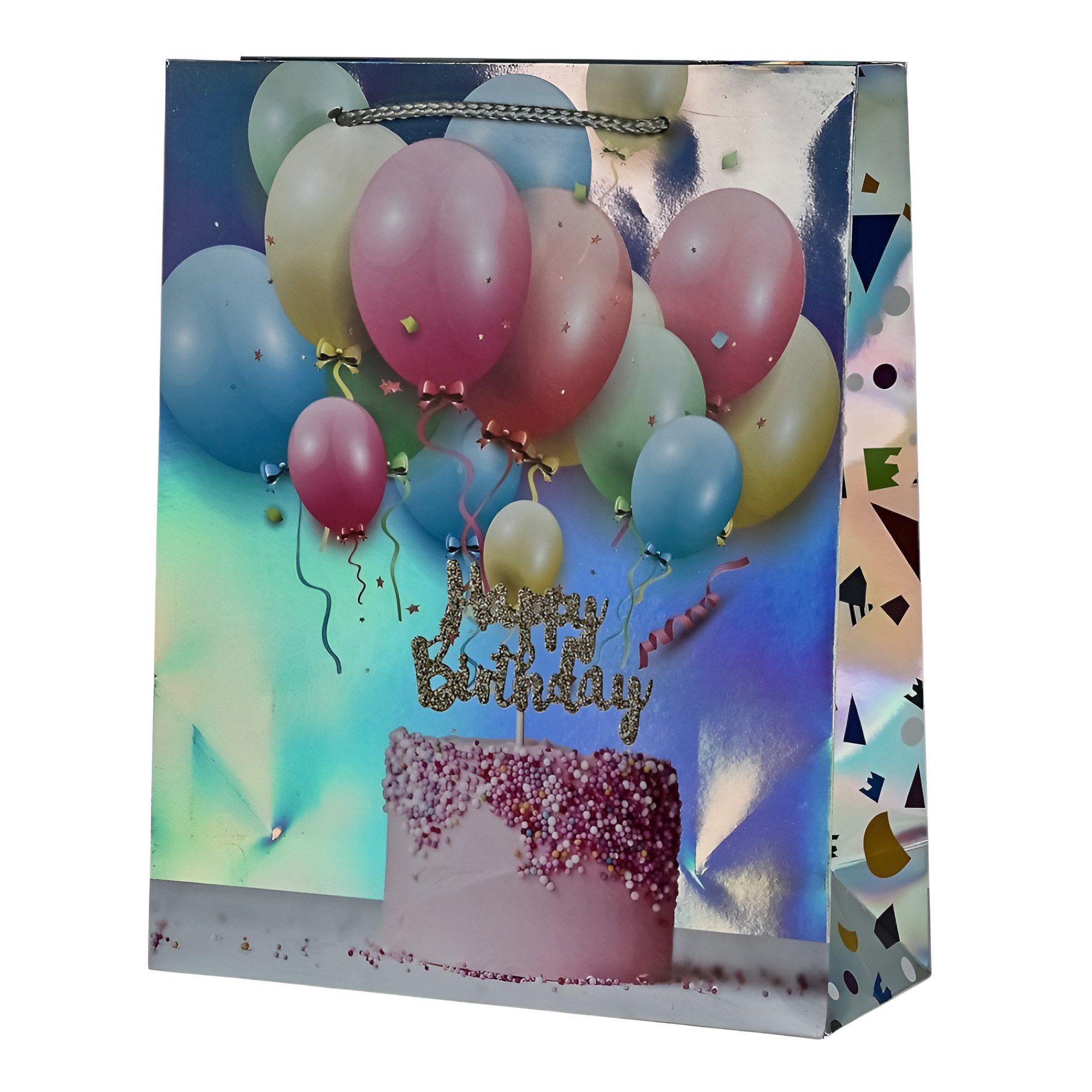 Пакет подарочный Happy Birthday №1 31х42х12 см Разноцветный (R95525-L)