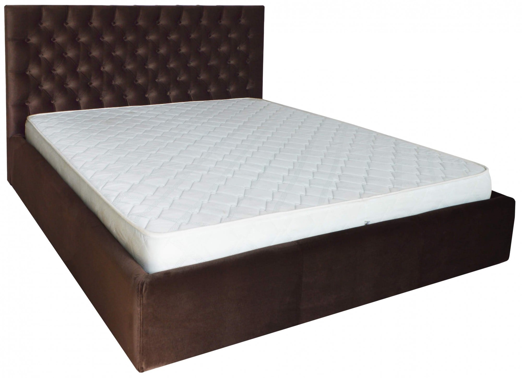 Ліжко Cambridge Standard Missoni 011 120х190 см Темно-коричневий Ліжко Cambridge Standard Missoni 011 120х190 см Темно-коричневий