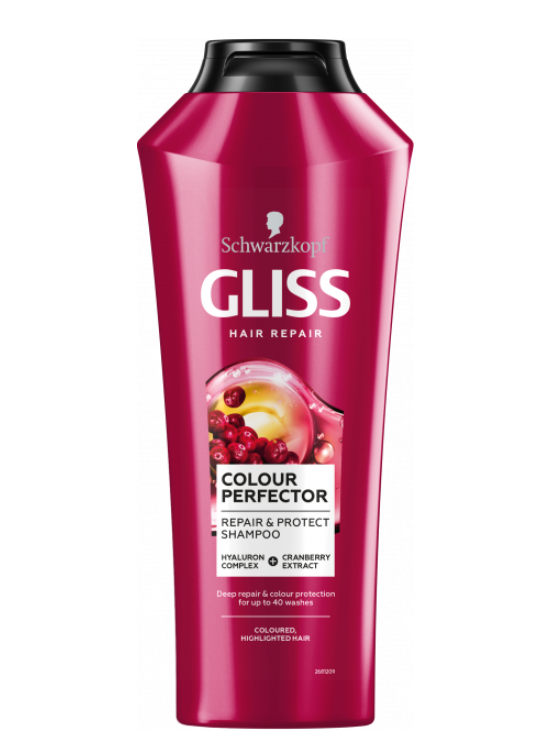 Шампунь Gliss Kur Color Perfector для фарбованого волосся 400 мл (9000100549691) - фото 1