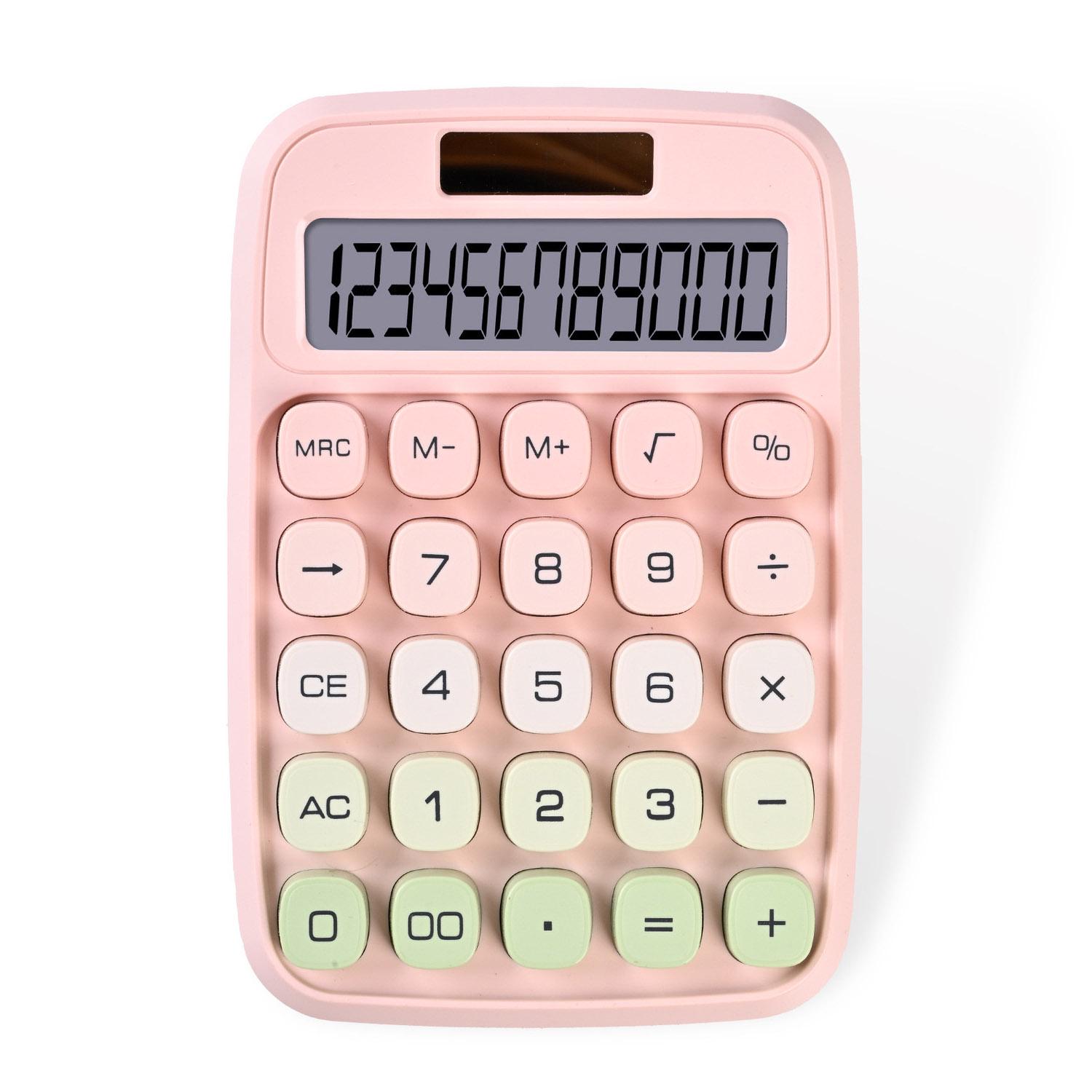 Калькулятор настільний SIWRP ZN-812 Рожевий (30167750)