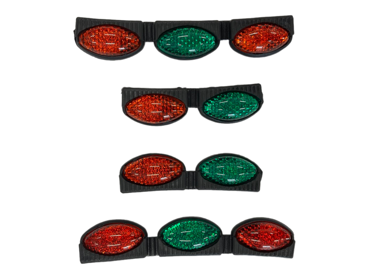 Катафот на двері овал Червоний/Зелений (01044кз) - фото 2 Катафот на двері овал Червоний/Зелений (01044кз) - фото 2