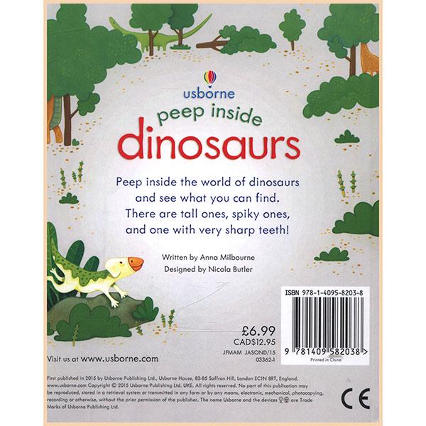 Книга Usborne "Peep Inside Dinosaurs" Anna Milbourne (ISBN:9781409582038) - фото 2