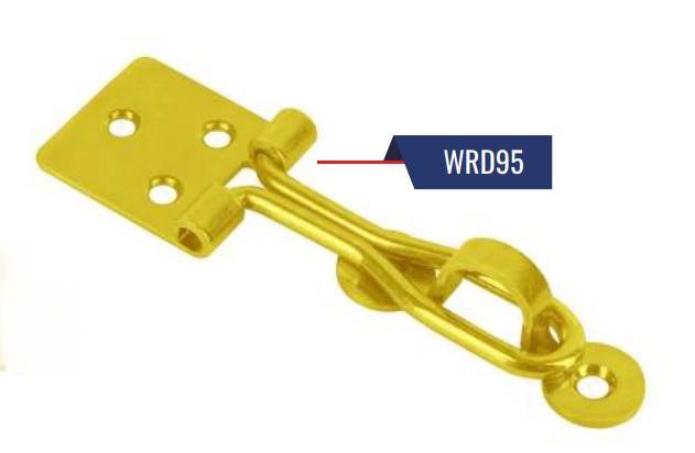 Щеколда WRD 95 цинк 95х30х1,5 мм (6407-7) - фото 2 Щеколда WRD 95 цинк 95х30х1,5 мм (6407-7) - фото 2