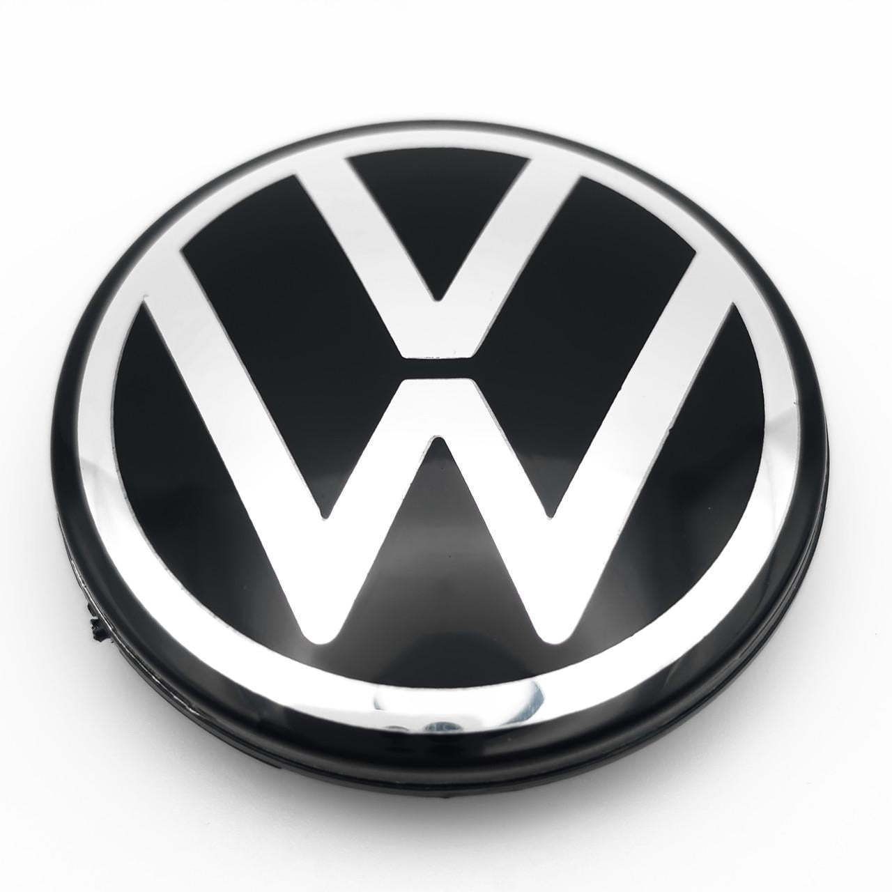 Ковпачок заглушка маточини колеса Volkswagen 65 мм тип 1 Чорний/Хром (3009646757)