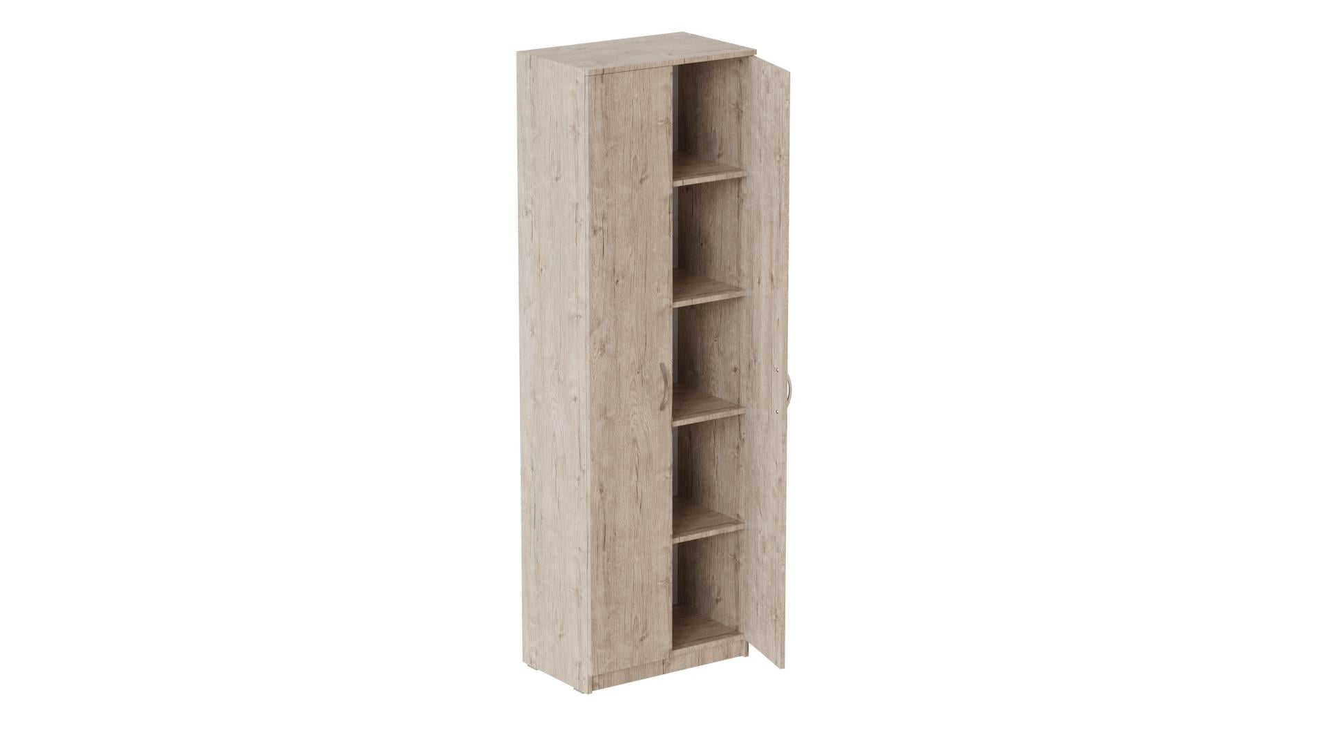 Шкаф Ferrum-decor Анжело на 5 полок 2 двери ДСП 16 мм 1900x600x380 мм Дуб Артизан (FRD-104978)